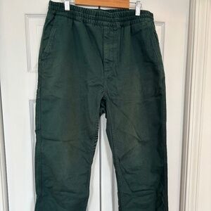 Carhartt WIP Flint straight leg twill pants in Discovery Green size M